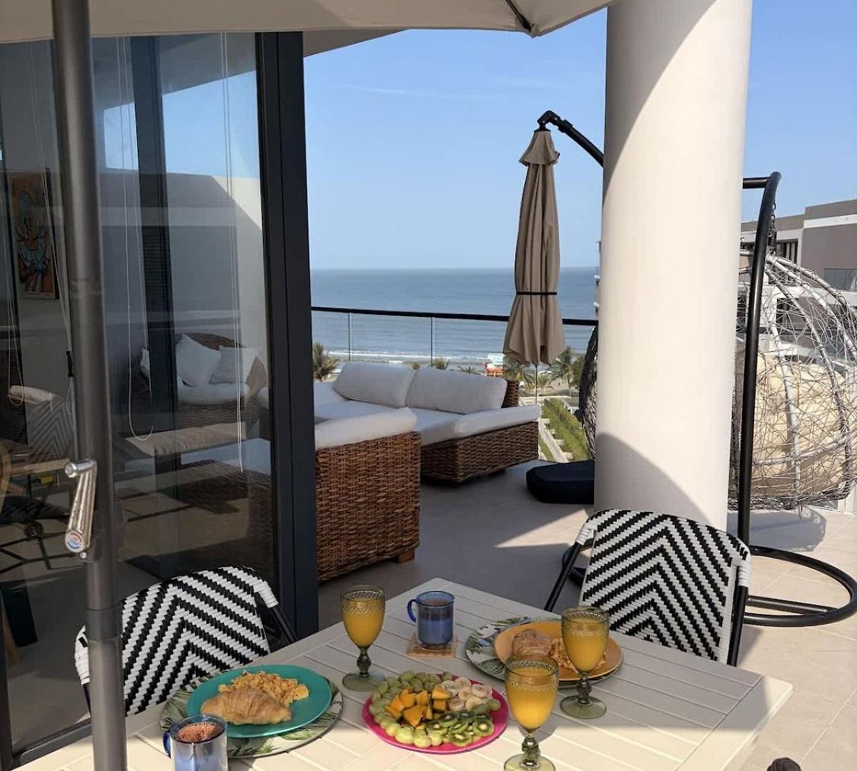 Apartamento Beachfront Penthouse Spacious, Gym, Pool, 6ppl *