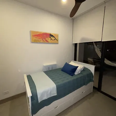 Apartamento Beachfront Penthouse Spacious, Gym, Pool, 6ppl Cartagena
